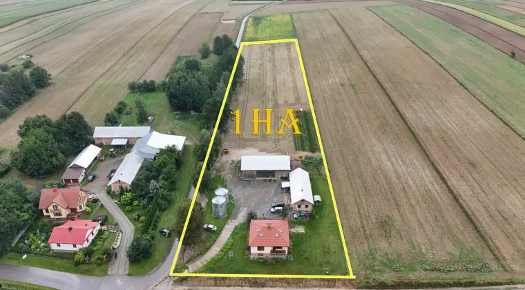 Równianki – dom po modernizacji, 1,09 ha i miejsce na działalność