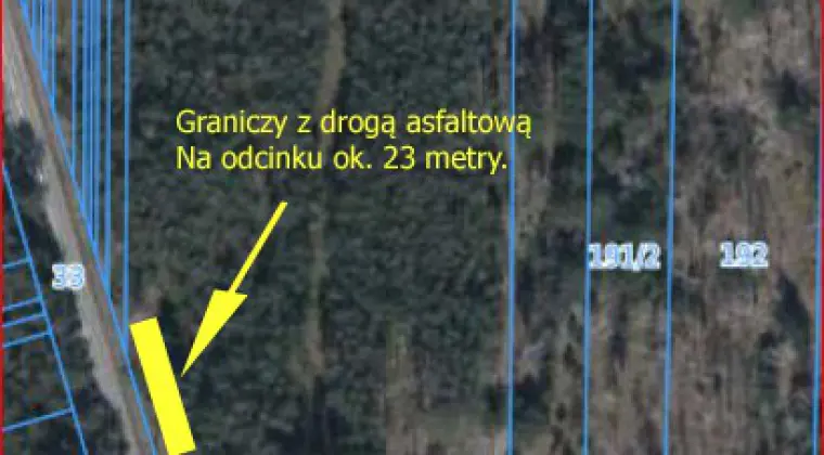 Sprzedam działkę budowlaną plus przyległy teren leśny