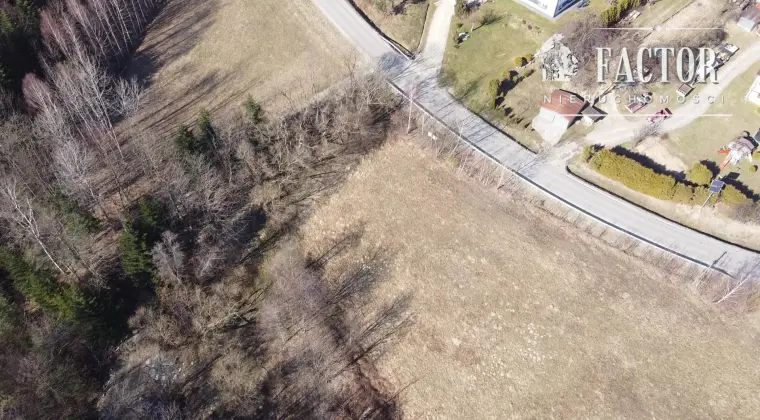 Działka budowlano-rolna 18,46 ara – Bieśnik, gm. Łużna, 1184S/2026