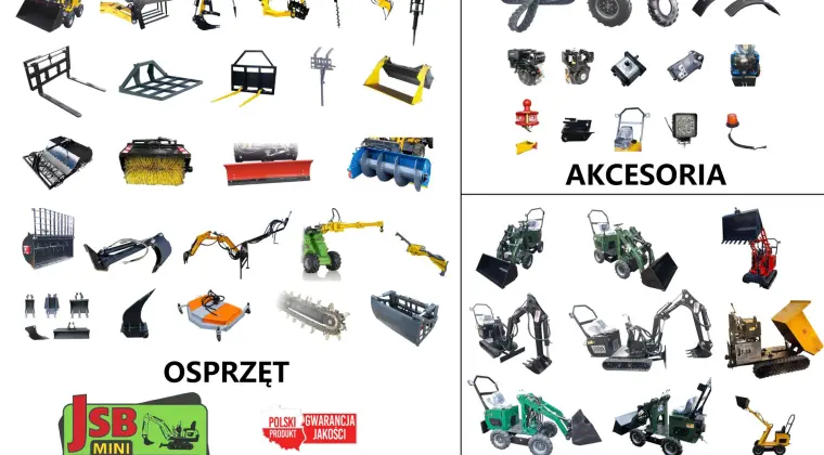 Osprzęt Rolniczy Budowlany + Koparki Ładowarki Wozidła JSB