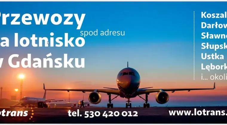 Tani transport na trasie Słupsk - Gdańsk Lotnisko