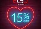 Walentynkowa promocja 15% Off