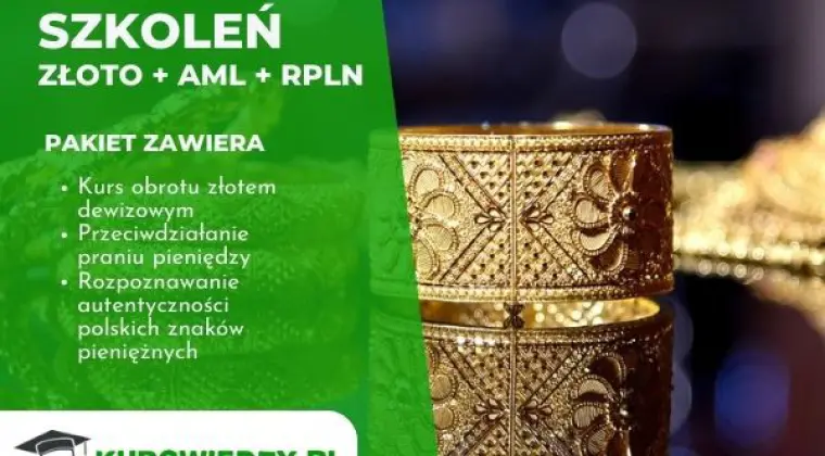 PAKIET: Kurs obrotu złotem dewizowym + AML + RPLN