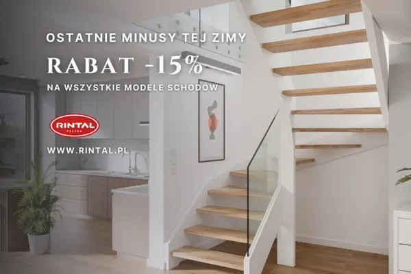 Ostatnie minusy tej zimy? Zostaw je za sobą. Teraz wchodzimy na plus – i to konkretny. -15% na schody na wymiar.