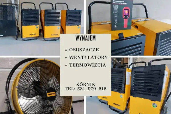 Wynajem osuszaczy powietrza - TANIO