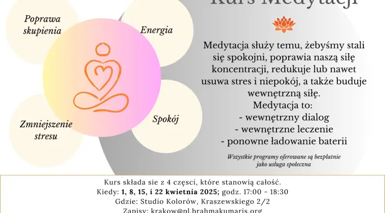 Kurs Medytacji Radża Jogi w Krakowie