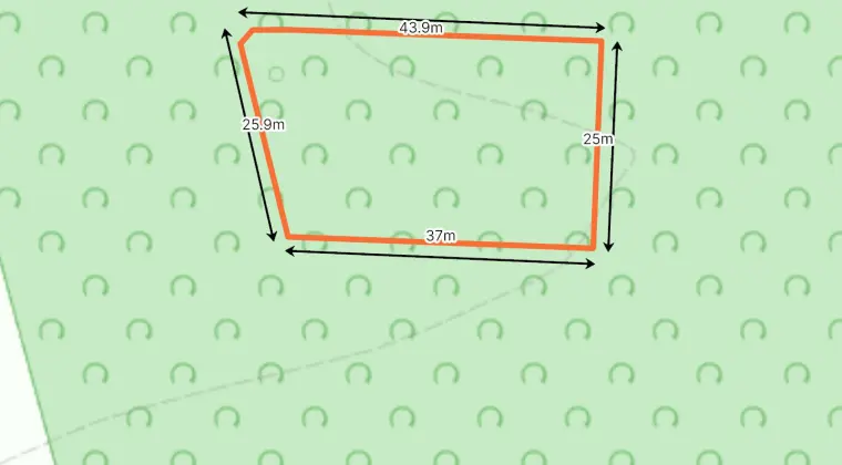 Działka budowlana 1008 m² przy lesie – Skudzawy 🌲 🏠