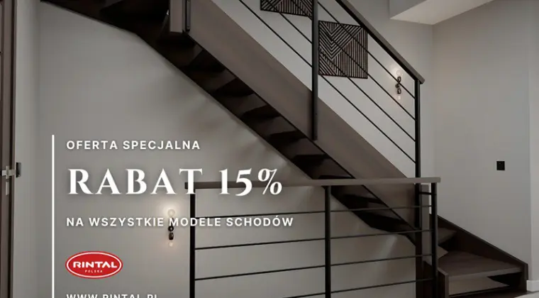 Schody z rabatem 15 procent