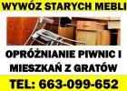 WYWÓZ  MEBLI LUBLIN Świdnik i okolice ! Opróżnianie piwnic i mieszkań