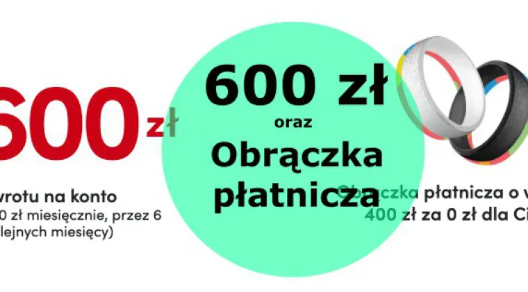 Nawet 600 zł premii i obrączka płatnicza z kontem Pekao
