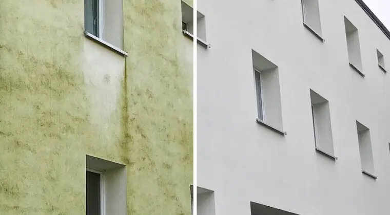 Mycie elewacji Słupsk. Mycie elewacji Ustka. CleanTECH - Usługi mycia ciśnieniowego