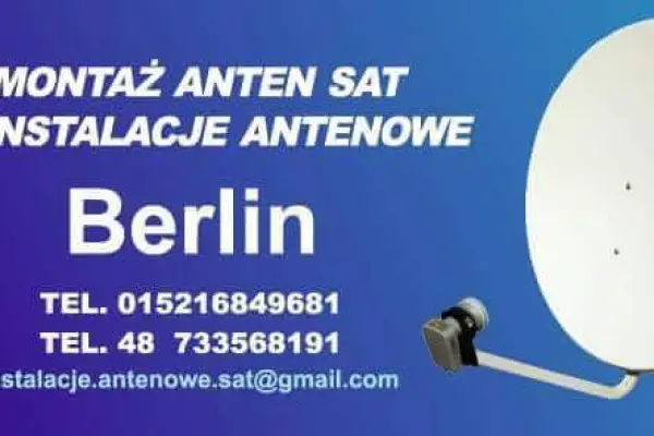 Montaż   Anten   Satelitarnych   Instalacje   Antenowe   SAT   BERLIN 