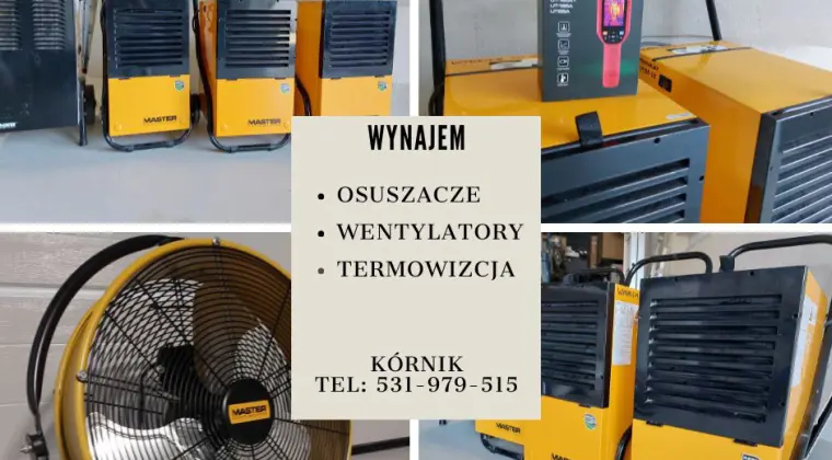 Wynajem osuszaczy powietrza - TANIO