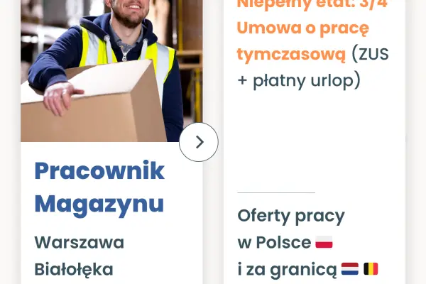 Pracownik magazynu Białołęka