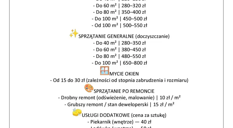 Sprzątanie po remoncie/demontaż mieszkań/opróżnianie mieszkań/garażu/piwnicy