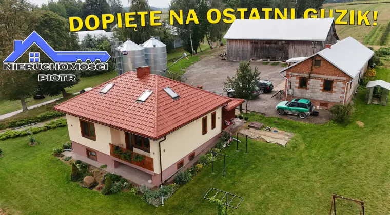 Równianki – dom po modernizacji, 1,09 ha i miejsce na działalność