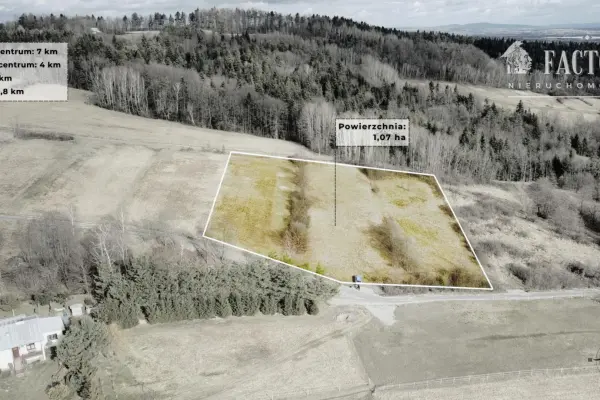 Siary działka budowlana 1,07 ha 1170S