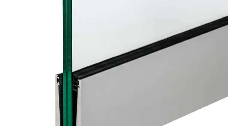 Profile do balustrady szklanej oraz ścianek szklanych - Komplet 2,5m