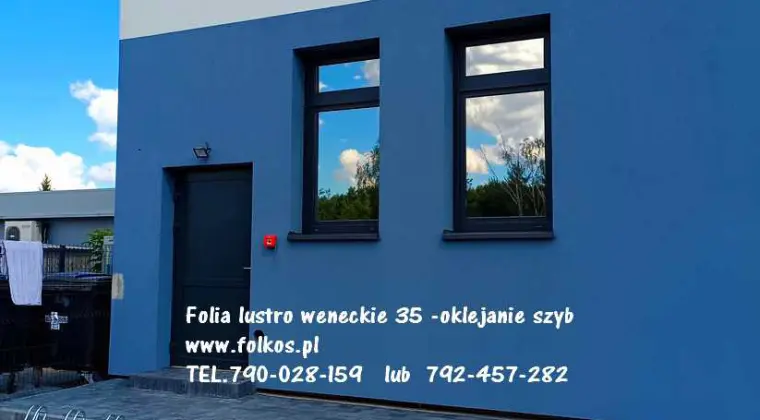 Folia lustro weneckie Warszawa -Folia Wenecka na okna w mieszkaniu, domu, sklepie, biurze....OKLEJAMY OKNA FOLIA WENECKĄ