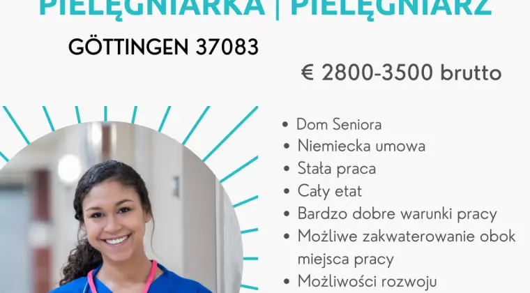 Pielęgniarze / pielęgniarki poszukiwane - GÖTTINGEN 37083