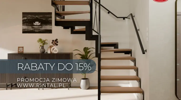 Promocja -15% na schody z balustradami i montażem