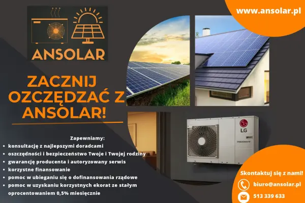 ANSOLAR-fotowoltaika, pompy ciepła, magazyny energii