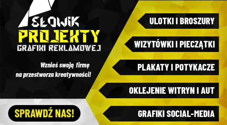 Słowik projekty - Grafiki reklamowe, wizytówki, ulotki,  strony www