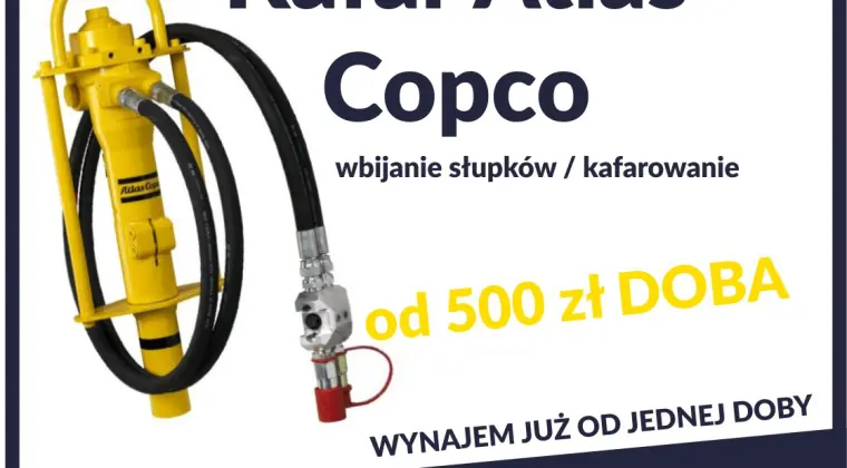 WYNAJEM Kafar Wiertnica Pompa wody Zagęszczarka Usługi koparką / Ładowarką