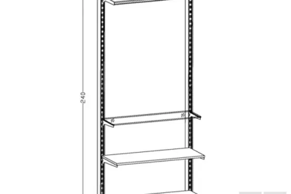 Regał sklepowy - moduł LINE L-04