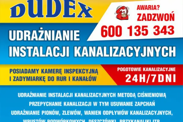 udrażnianie kanalizacji przetykanie rur wuko pogotowie,24h