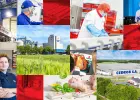 Pracownik produkcji z Zakładzie Surowców Paszowych