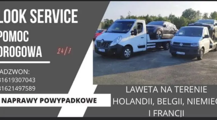 Pomoc Drogowa / holowanie/ auto laweta na terenie Holandii, Belgii i Niemiec