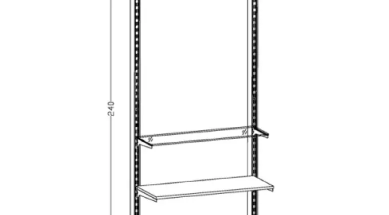Regał sklepowy - moduł LINE L-04