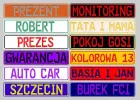 Tablice rejestracyjne komisowe tłoczone