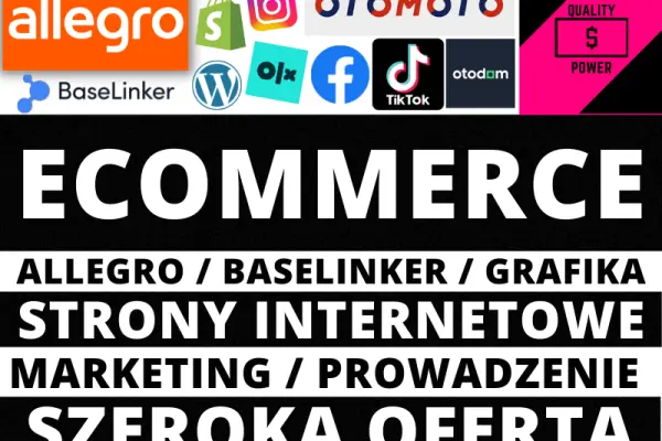 Sprzedaż ONLINE, usługi E-COMMERCE, marketingowe i optymalizacyje