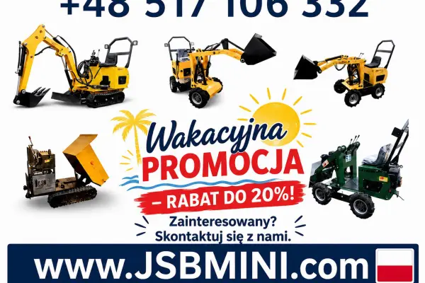 Osprzęt Rolniczy Budowlany + Koparka Ładowarka Wozidło POLSKIE