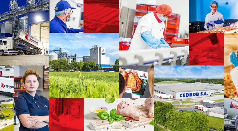 Pracownik produkcji z Zakładzie Surowców Paszowych