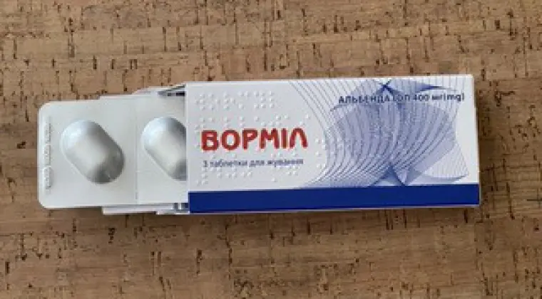 Vermox, Mebendazol, Wormil, (Zentel), Albendazol, Decaris, Iwermektyna, Ivermectin, Enterosgel