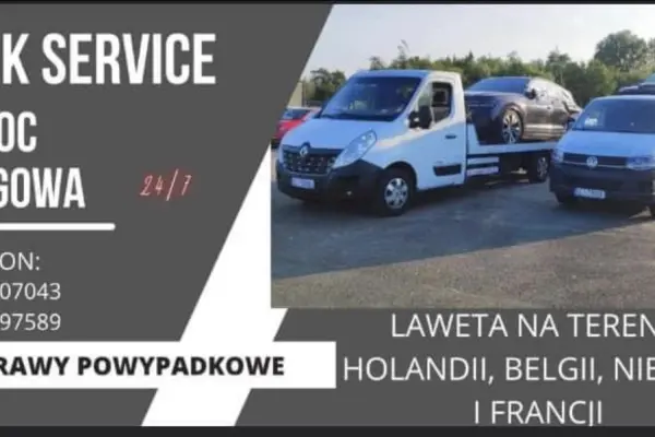 Pomoc Drogowa / holowanie/ auto laweta na terenie Holandii, Belgii i Niemiec