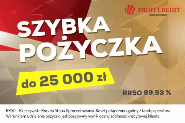 Pożyczka do 25.000 bez BIK, BIG, KRD, ERIF