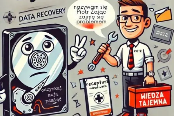„Dysk na strajku? Baza danych z humorem? Piotr Zając odzyska pliki i przywróci porządek!”