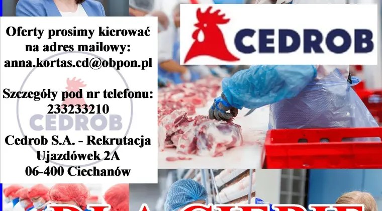 Pracownik produkcji - dział patroszenia (K/M) Kutno