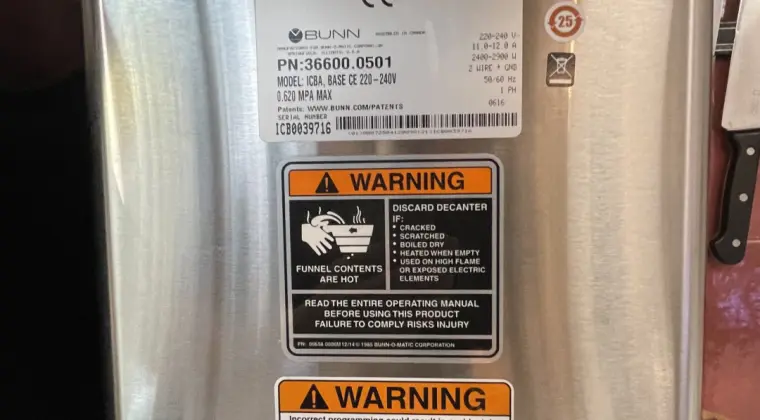 profesjonalny ekspres przelewowy BUNN