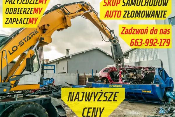 ZŁOMOWANIE SAMOCHODÓW - SKUP AUT - NAJWYŻSZE CENY W REGIONIE