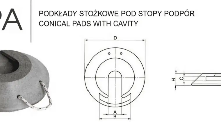 Podkład pod stopy podpór  żuraw, dźwig